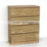 Wooden Grain Melmained MDF Cheap Modern Large Simple Modern Used Chest of Drawers Designer thumbnail-1