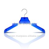 Transparent Turquoise Blue Plastic Hanger for Bathroom Accessory