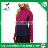 Ramax Custom Women Stand Collar Half Zip Pullover Running Jacket thumbnail-2