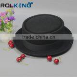 Fashion Brown Felt Pork Pie Hat With Black Band thumbnail-4