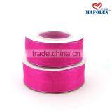 Solid Color Organza Sheer 2 Inch Wired Ribbon Wholesale thumbnail-3