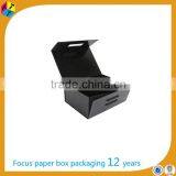 Black Foldable Cardboard Box With Rope Handle thumbnail-5