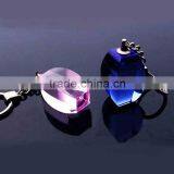 Color Block Crystal Keychains With Led Light for Engraved (R-0848)