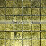 Gold Foil Glass Mosaic Tile(PM4802)