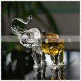 Clear Cheap Yellow Elephant Crystal Decoration For BirthdayDay Gifts