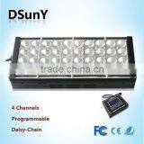 DSunY New Programmable Light Auto Dimmable Marine Led Aquarium Light With Quiet Fan