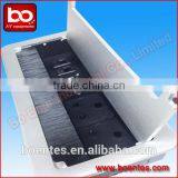 Aluminum Brushed Panel Flip Up Desktop Power Socket Box With Network Data for Office AV Solutions thumbnail-1