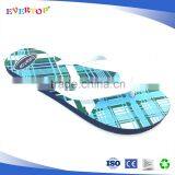 2017 New Arrival Sky Blue White Color Stripe Design Trendy Flip Flop Online Shopping