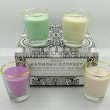 Rectangular Luxury Customized Logo Cardboard Printed Box for 4 Candles With Insert Holder,candle Packaging Box