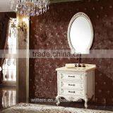 Cheap Bathroom Vanity Cheap Wooden Cabinet in White WTS610 thumbnail-3