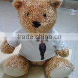 Plush Teddy Bear with T-shirt, cut plush toy for kid