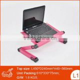 Adjustable office table laptop swivel stand flexible laptop stand