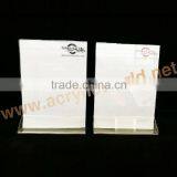 Acrylic Tabletop Menu Cover