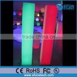 Battery Rechargeable RGB Color Changing Floor Decorative Pillar Led Lighting