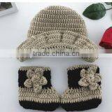 Baby Photography Props Wool Winter Cowboy Hat and Sets for 0-6 Months Baby Made in China thumbnail-2