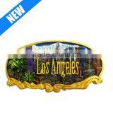 Oval Los Angeles Skyline Magnet Souvenir Ceramic 3d thumbnail-1