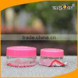 Cute 10ML Empty PET Plastic Baby Skin Care Jar With Pink Cap thumbnail-5