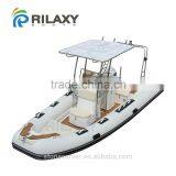 China Cheap 5.8m 19ft Fiberglass Bottom Inflatable Rib Boat thumbnail-1