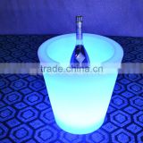 Unbroken high quality LED lighted PE ice bucket/wine cooler/flower port LTT-SF03