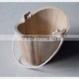 2015 High Quality Hot Sell Decorative Handmade Unfinished Wooden Barrel With Handle thumbnail-5