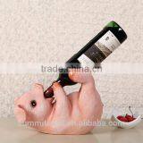 Resin Pig Shaped Funny Animal Wine Bottle Holders thumbnail-2