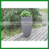 FO-288 Tall Square Decorative Fiberglass Flower Planter Pots thumbnail-3