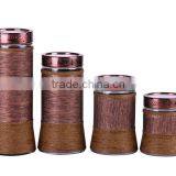 4pcs Outsole Glass Jar With Electroplating Cover thumbnail-1