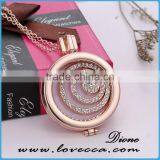 2017 Beautiful Hollow Design Essential Oil Diffuser Perfume Necklace For Locket thumbnail-3