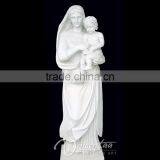 Classic Garden Sculpture Life Size Marble Mary and Baby Jesus Statue Hot Sale