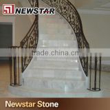 High quality polished marble stair step