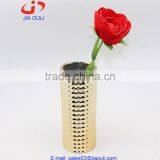 2016 Quality Round Plating Ceramic Flower Vase, Gold Vase, Red Vase thumbnail-5