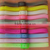2016 Fashion Candy Color Silicone Rubber Waist Belt for Lady thumbnail-2