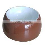 8.9" Custom Blue Color Ceramic Dog Bowl thumbnail-4