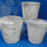 Galvanized Planter Garden White Zinc Antique thumbnail-1