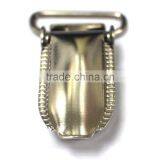 Nickel Plate High Quality Stamping Steel Metal Suspender Clip With Plastic Teeth Inside for Garment, Cloth Clip thumbnail-6
