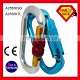 Twist Lock 25KN O Type Climbing Aluminum Carabiner With CE Certificate thumbnail-3