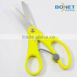 SSC0025 5" School Yellow Transparent Stationery Children Scissors With Name Card thumbnail-4