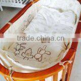 Best Selling Classic Wood Round Baby Crib thumbnail-3