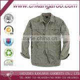 Men's 100% Cotton Poplin Casual Shirt With Long Sleeve thumbnail-1