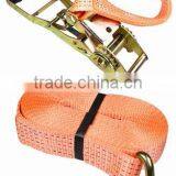 2" Ratchet Tie Down With Double J Hook, ERGO, 50mm*8m, Two-pieces, 2500/5000DAN, CEGS thumbnail-1