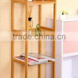 Bamboo Show Shelf, Wooden Display Rack Shelf thumbnail-2