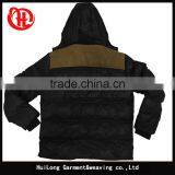 Botton Zipper up Winter Padded Jacket Men Coat With Hoody thumbnail-4