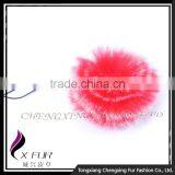 CX-A-54F Hand Made Wholesale Fur Flower Mobile Phone Charm Keychain thumbnail-3