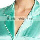 Plain Women Short Pajamas Set Satin Pyjama Set Short Sleeve With Shorts Nightwear thumbnail-5