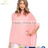 Pink Lovely Lady Cashmere Knitted Poncho Shawls thumbnail-4