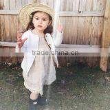 Lots Of Color Choices Girls Dress Names With Pictures Linen Dress With Lace Trim thumbnail-2