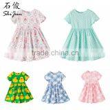 ShiJ Teenage Girl Dress 1~12Y Cotton Print Summer Children Clothing thumbnail-1