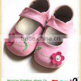 Pink Flower Baby Girls Mary Jane Shoes,baby Soft Sole Leather Shoes thumbnail-1