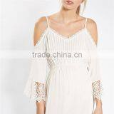 Summer Chic Lace Hemmed Hot Selling Cold Shoulder Dresses for Pregnant Women thumbnail-4