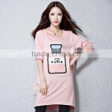 Autumn Maternity T-shirt, Long Sleeve T-shirt, Big Size Cotton T-shir thumbnail-1